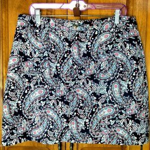 CROFT&BARROW Paisley skorts size 14